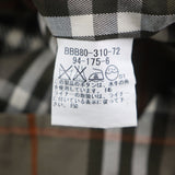 バーバリーロンドン 比翼仕立て ロゴ入りボタン 裏地チェック柄 ライナー付き ステンカラーコート 玉虫色 94-175-6 メンズ - NEWSED