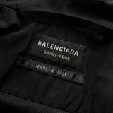 バレンシアガ ロゴ ナイロンブルゾン ブラック