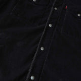 リーバイス SHERPA LINED TRUCKER JACKET コーデュロイ襟 ボアジャケット ブラック メンズ