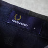 Fred Perry logo embroidered short sleeve polo shirt in navy and red