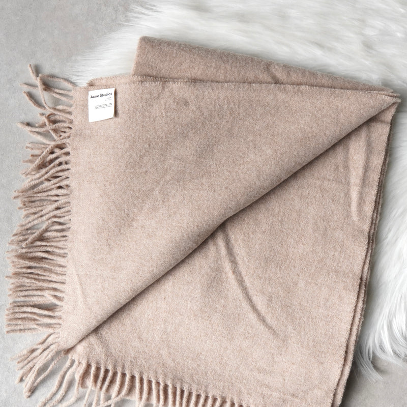 アクネ ストゥディオズ ウール ストール マフラー ピンクベージュ