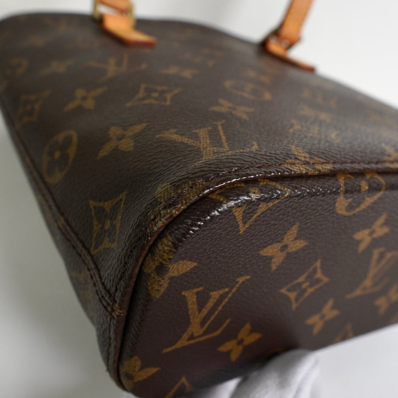 ルイ・ヴィトン モノグラム ヴァヴァンPM レザー ハンドバッグ トートバッグ ブラウン M51172