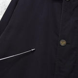 イヴ サンローラン ヴィンテージ リバーシブル YSLロゴ ブルゾン ジャケット ネイビー / アイボリー