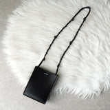 ジルサンダー タングル スモール ロゴ レザー ショルダーバッグ ブラック 未使用品 箱付き