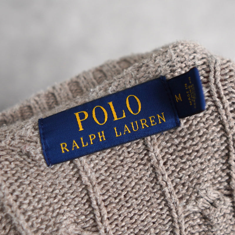 Logo Embroidery Cable Sweater