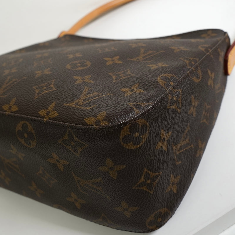 ルイ ヴィトン モノグラム ルーピングMM ワンショルダーバッグ ブラウン M51146