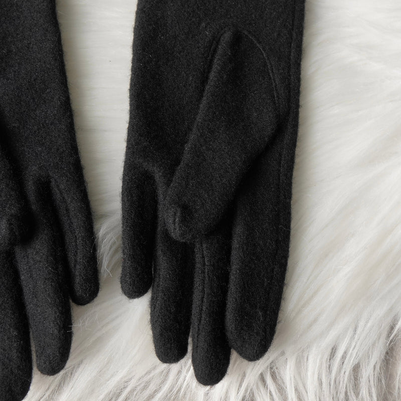 ヴィヴィアン ウエストウッド オーブ レザー口 グローブ 手袋 ブラック レディース