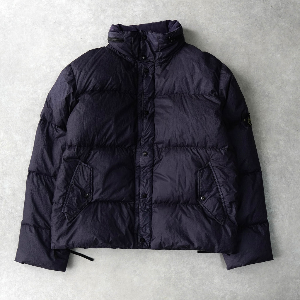ストーン アイランド ショート丈 ダウンジャケット ネイビー