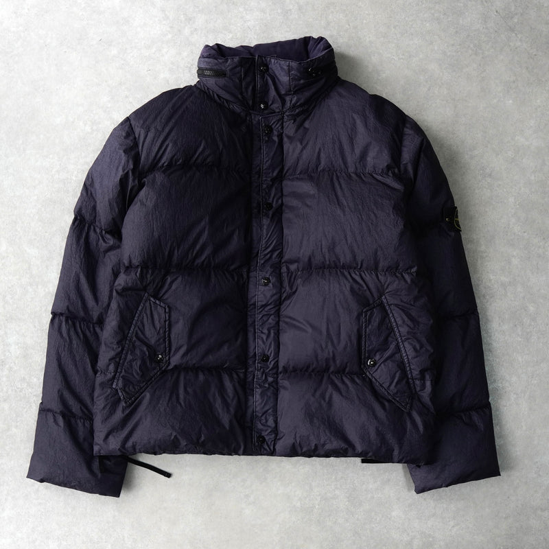 ストーン アイランド ショート丈 ダウンジャケット ネイビー