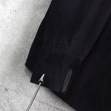 エヌハリウッド オンブレシャツ レーヨンシャツ 長袖シャツ ブラック