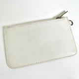 シャネル ココマーク ラムスキン フラット ミニポーチ ホワイト 9番台7桁 - NEWSED