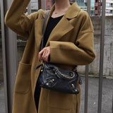 バレンシアガ ジャイアンドミニシティ レザー 2way ハンドバッグ ショルダーバッグ ブラック / グレー