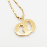 クリスチャン ディオール CDロゴ ネックレス GP