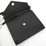 サンローラン YSLロゴ ステッチ ショルダーバッグ ブラック