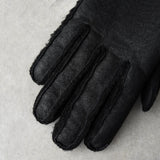 エムエムシックス メゾンマルジェラ ロング レザー 手袋 グローブ ブラック メンズ タグ付き未使用品