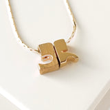 クレージュ ヴィンテージ ロゴ ネックレス GP ゴールド