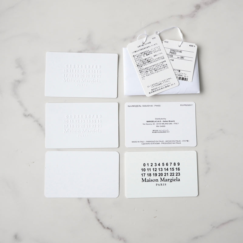 メゾン マルジェラ 四つタグ レザー 二つ折り財布 コンパクトウォレット カーキ 箱付き