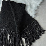 サンローラン パリ ニット フリンジ ロングマフラー