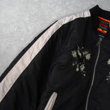 Schott × ANDERSSON BELL ショット × アンダースンベル 中綿 スカジャン MA-1 ボンバージャケット ブラック