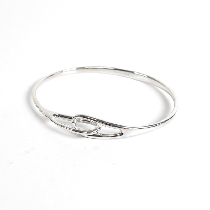 ティファニー オープンティアドロップ バングル 925 新品磨き済