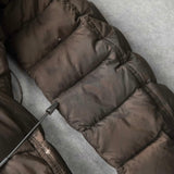 バーバリー 金ボタン ダウンジャケット ダウンコート ブラウン