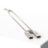 シャネル ココマーク ダブルバー プレート ネックレス ブラックシルバー 99/A - NEWSED