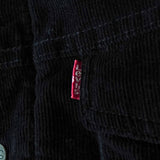 リーバイス SHERPA LINED TRUCKER JACKET コーデュロイ襟 ボアジャケット ブラック メンズ