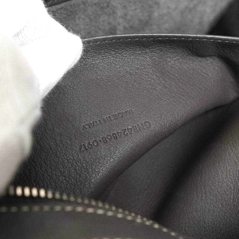 サンローラン ベイビーカバス レザー 2way ハンドバッグ ショルダーバッグ グレー