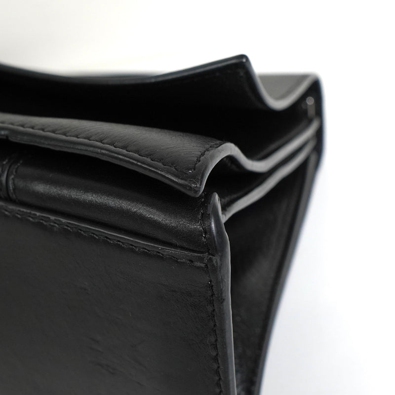 バレンシアガ クラッシュ レザー スリングバッグ ワンショルダーバッグ ブラック