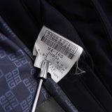 ジバンシィ パンチング フェイクレザー切り替え メンズ ナイロンジャケット ダークネイビー