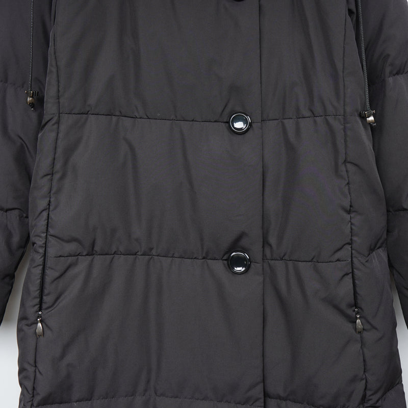 マックスマーラ ファー ダウンコート ブラック レディース