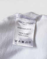 メゾン キツネ Tシャツ チラックスフォックス ホワイト L メンズ レディース