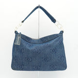 シャネル ココマーク デニム プラスチックチェーン ワンショルダーバッグ ブルー 7番台7桁