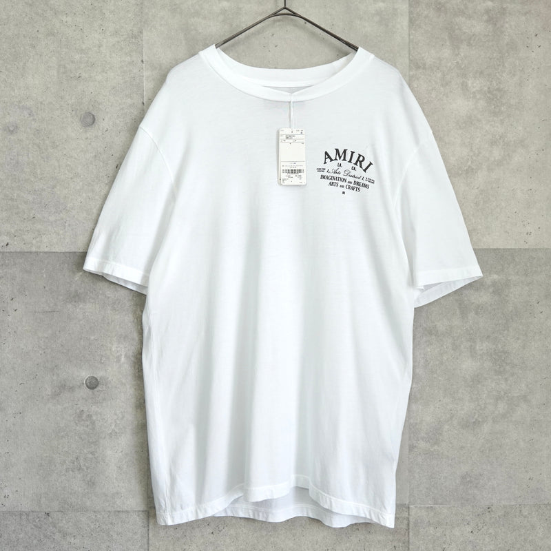 アミリ Arts District Tee ロゴ 両面プリント Tシャツ ホワイト タグ付き未使用品