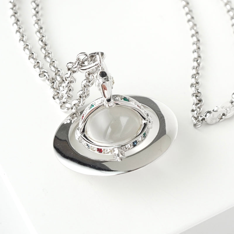 ヴィヴィアン ウエストウッド ラージ オーブ シルバー ネックレス