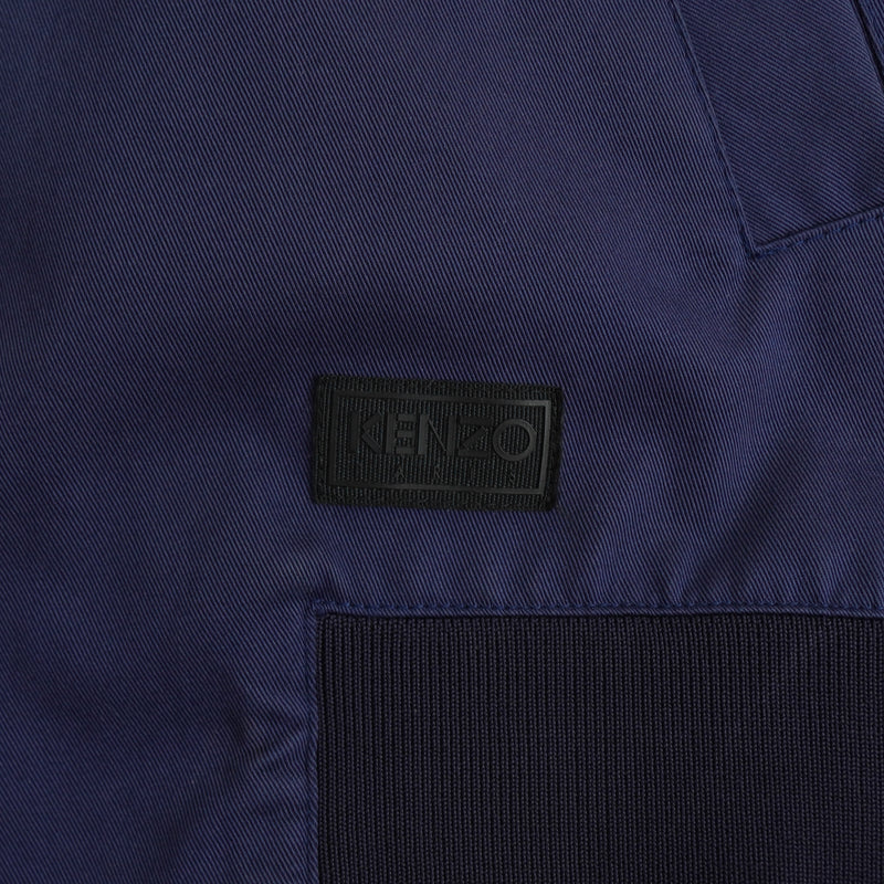 Kenzo 后背徽标运动夹克 海军蓝