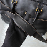 Dunhill Leather 2-Way Boston Bag in Black