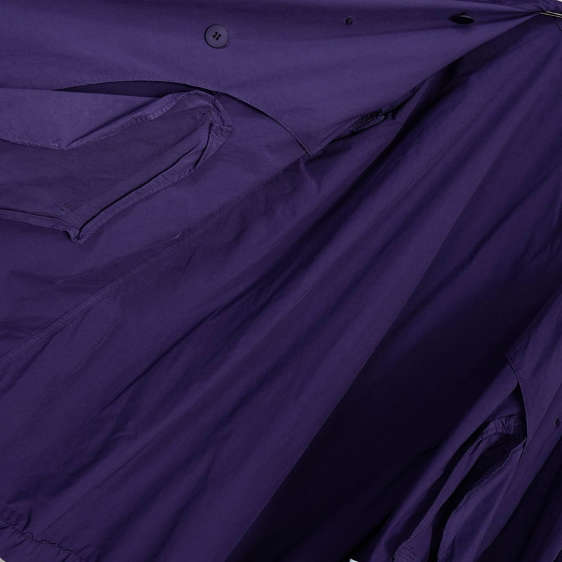 ミー イッセイミヤケ アーカイブ ナイロン トレンチコート レディース パープル