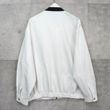 イヴ サンローラン ヴィンテージ YSLロゴ ブルゾン ジャケット ホワイト / ネイビー