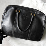 ロエベ アナグラム レザー ビジネスバッグ ハンドバッグ ブラック メンズ