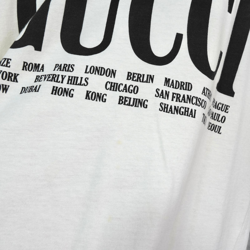 Gucci 象牙色经典徽标 T 恤