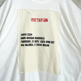 エムエムシックス メゾン マルジェラ パッチワーク オーバーサイズ Tシャツ ホワイト