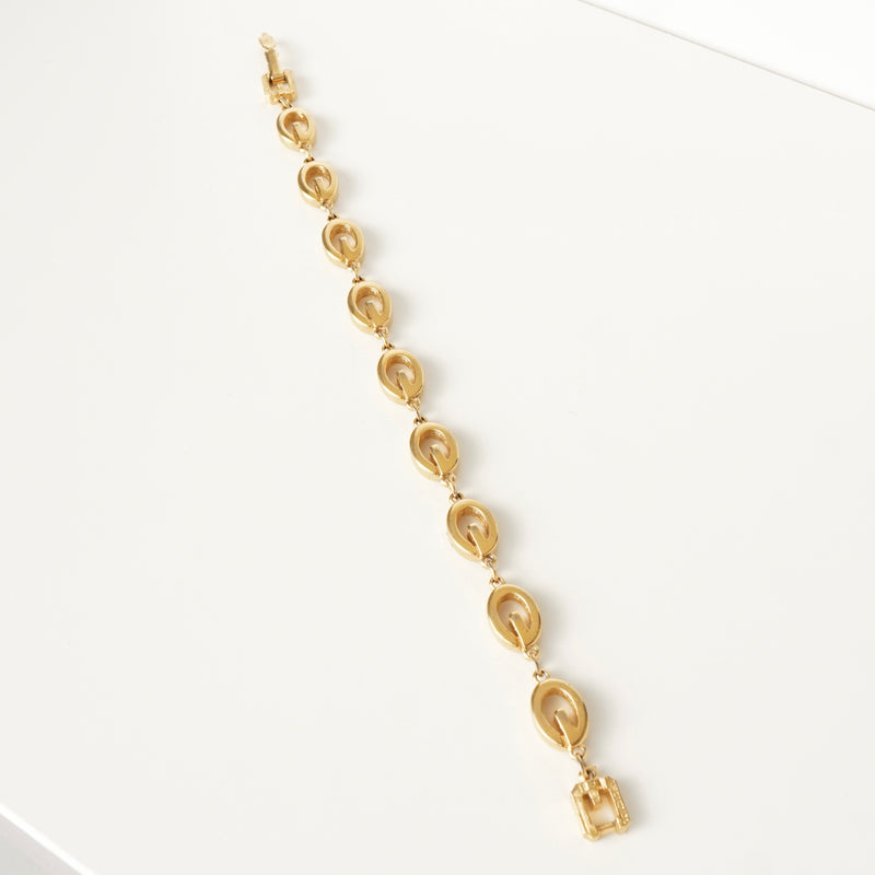 ジバンシィ ヴィンテージ Gロゴ ブレスレット GP ゴールド