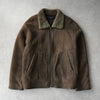 イヴサンローラン ヴィンテージ YSLロゴ ボタン ムートン ジャケット ブラウン