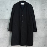 サンローラン パリ マオカラー ロングコート ブラック