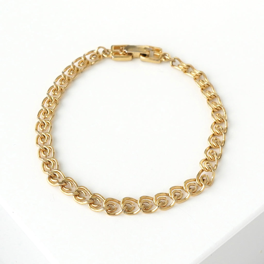 クリスチャン ディオール ヴィンテージ GPゴールド チェーン ブレスレット