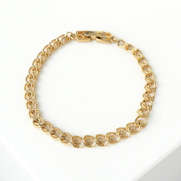 クリスチャン ディオール ヴィンテージ GPゴールド チェーン ブレスレット