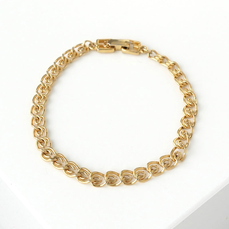 クリスチャン ディオール ヴィンテージ GPゴールド チェーン ブレスレット