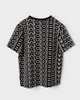 マークジェイコブス 総柄 Tシャツ ブラック アイボリー M レディース