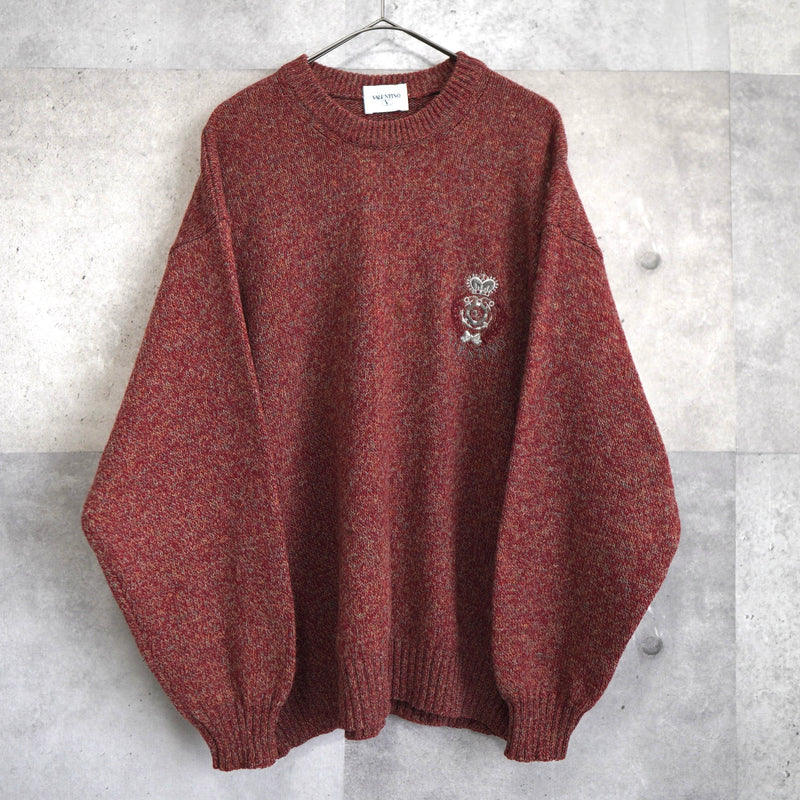 90's｜Logo Embroidery Sweater｜Made in Italy